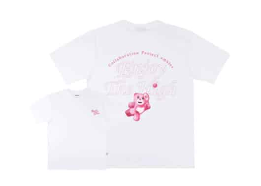 Ambler Tennis Belly Bear Tee White BS201