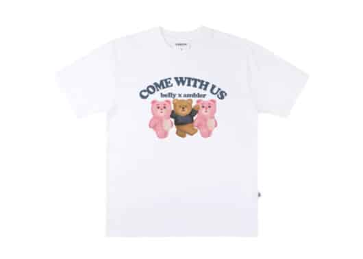 Ambler With Us Bear Tee White BS204