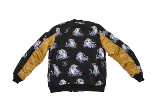 BAPE Tiger Pattern Cotton Jacket Black/Gold Back