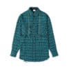Charlie Luciano Tweed Overshirt Royal Blue (SS23) 3663 front view