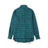 Charlie Luciano Tweed Overshirt Royal Blue (SS23) 3663 back view