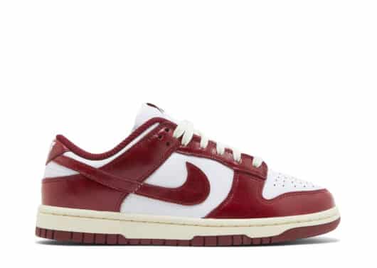 Nike Dunk Low PRM Team Red (W) side view