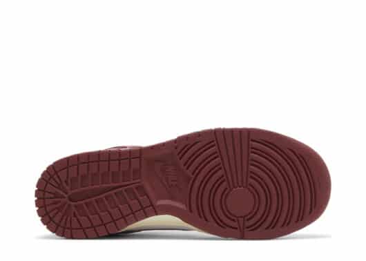 Nike Dunk Low PRM Team Red (W) bottom view
