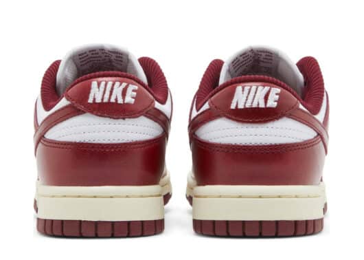 Nike Dunk Low PRM Team Red (W) back view