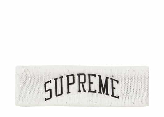 Supreme New Era Sequin Arc Logo Headband Black