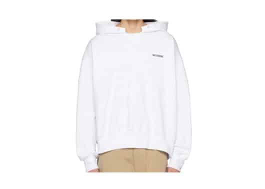 We11done Oversized Hoodie White front view