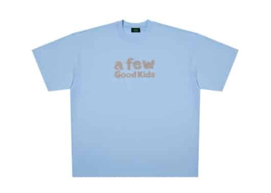 A Few Good Kids Basic Chenille Logo Tee Blue front view