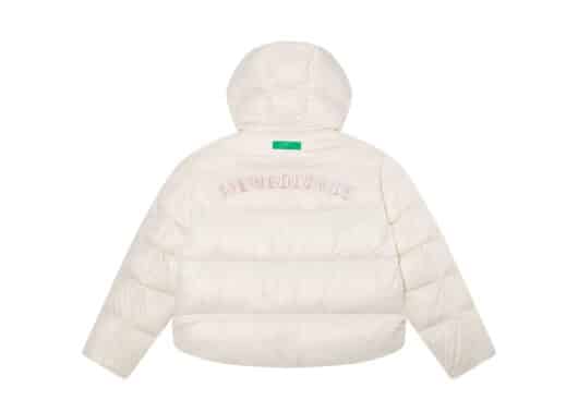 A Few Good Kids Basic Logo Puffer Down Jacket White back view