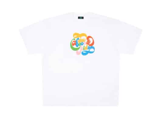 A Few Good Kids Brush Rainbow Tee White front view