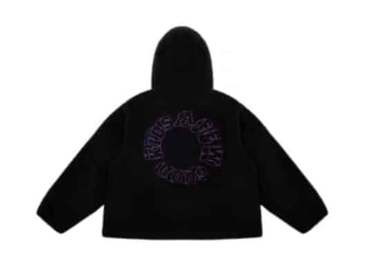 A Few Good Kids Embroidered Logo Fleece Jacket Black back view