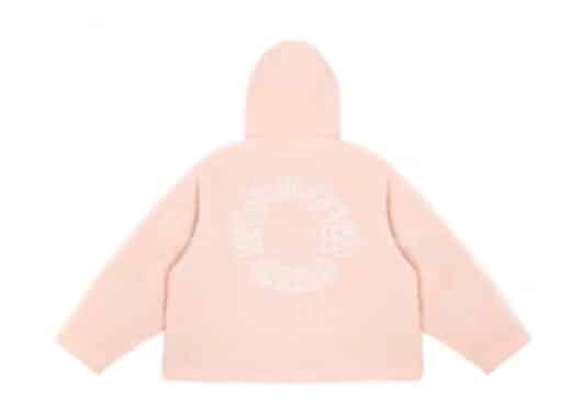 A Few Good Kids Embroidered Logo Fleece Jacket Pink back view