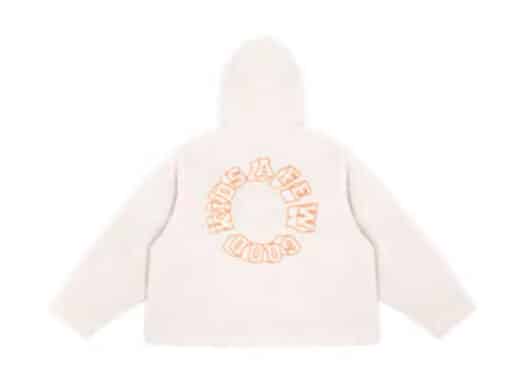 A Few Good Kids Embroidered Logo Fleece Jacket White back view