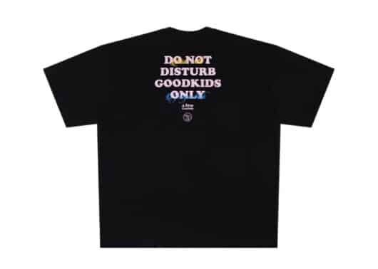 A Few Good Kids Rainbow Do Not Distrub Tee Black back view