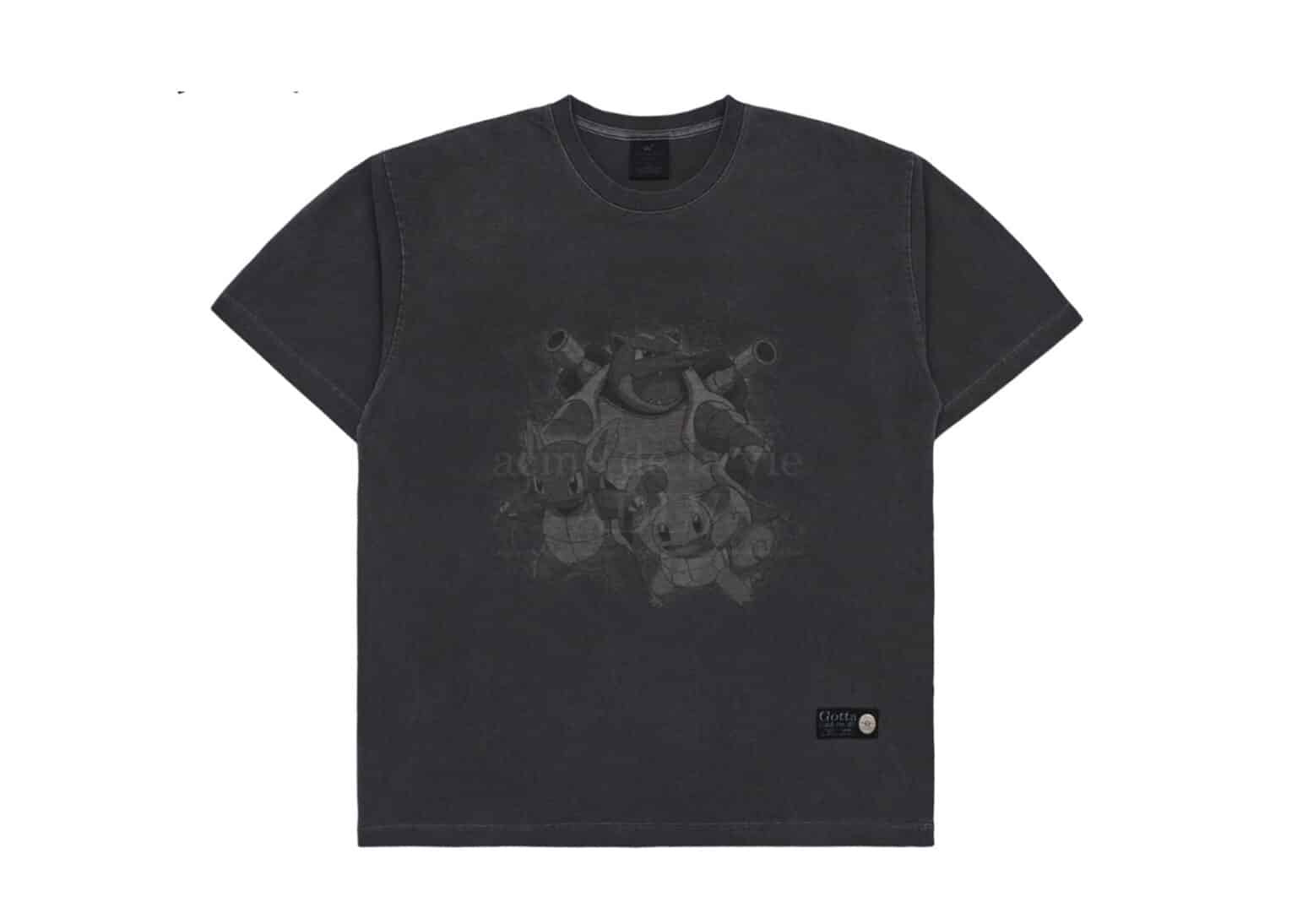 Buy ADLV x Pokemon Kkobugi Evolution Pigment Tee Charcoal Online in