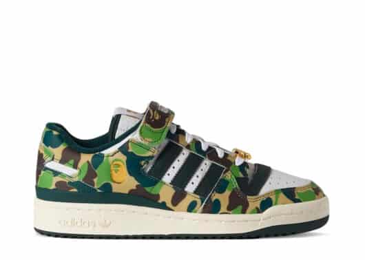 Adidas Forum 84 Low Bape 30th Anniversary Green Camo right view