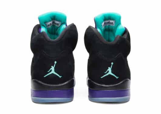 Air Jordan 5 Retro Black Grape (2013) back view