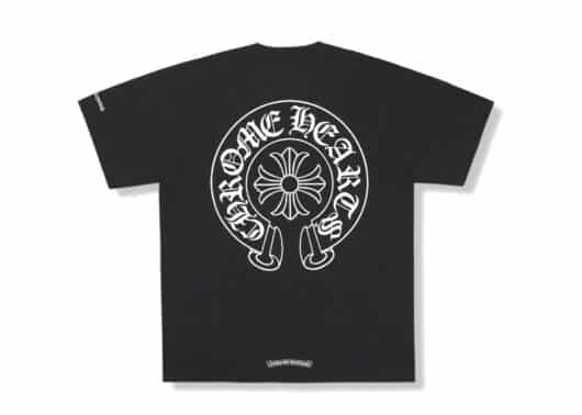 Chrome Hearts Horse Shoe Logo Pocket Tee Black back view