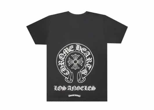 Chrome Hearts Los Angeles Horseshoe Tee Black back view