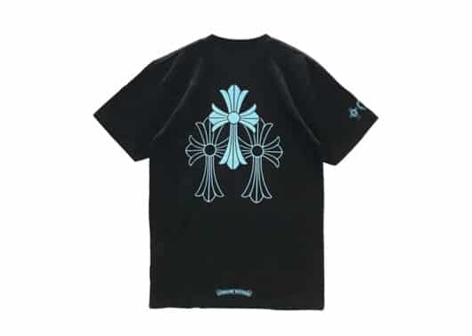 Chrome Hearts Triple Cross Logo Tee Black 1