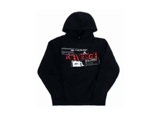 Revenge Bundy Hoodie Black front view