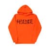 Revenge Durk Bones Hoodie Orange front view