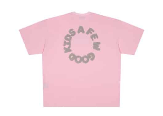 A Few Good Kids Basic Chenille Logo Tee Pink back view