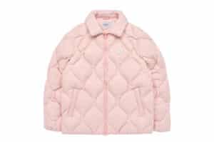 ADLV A Logo Emblem Patch Quilting Down Jacket Pink