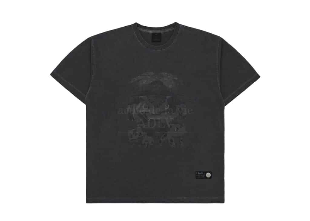 Buy ADLV x Pokemon Isanghaessi Evolution Pigment Tee Charcoal Online in