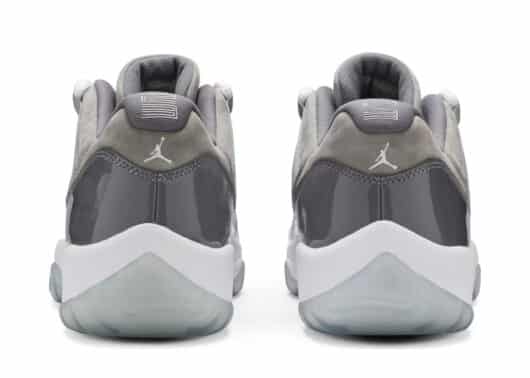 Air Jordan 11 Retro Low Cool Grey back view