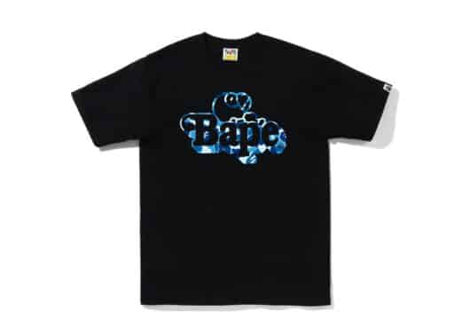 BAPE ABC Camo Milo on Bape Tee Black Blue