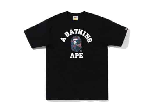 BAPE Grid Camo College Tee (FW22) Black Purple