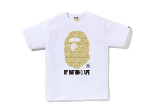BAPE Logo Monogram By Bathing Ape Tee White Beige