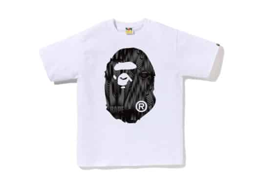 BAPE Speed Racer Big Ape Head Tee White Black