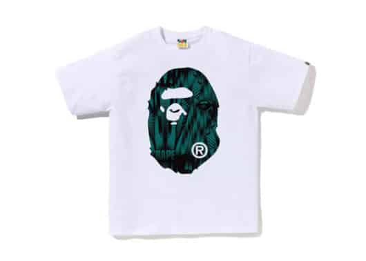 BAPE Speed Racer Big Ape Head Tee White Blue