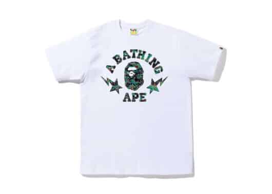 BAPE Thermography Polygon College Tee White