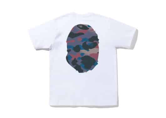Bape Grid Camo Big Ape Head Tee White Purple - Image 2