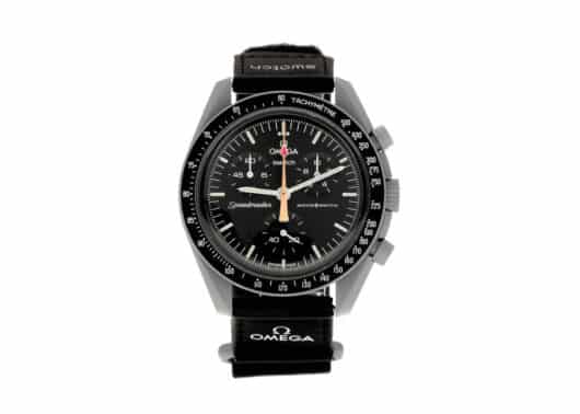Swatch x Omega Bioceramic Moonswatch Mission To Moonshine Gold Pink SO33M102-105 front view