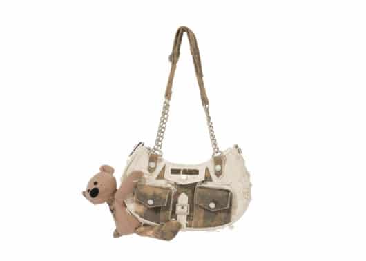 13De Marzo Camo Denim Bag Khaki