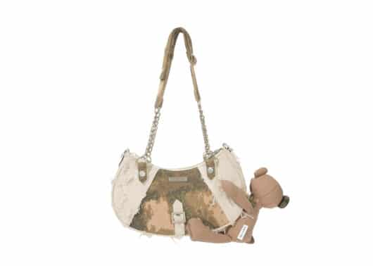 13De Marzo Camo Denim Bag Khaki - Image 2