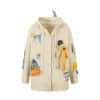 13De Marzo x Looney Tunes Daffy Duck Weave Knit Cardigan Khaki front view