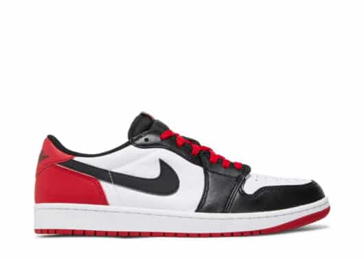 Air Jordan 1 Retro Low OG Black Toe (2023) side view