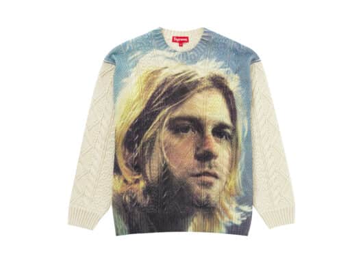 Supreme Kurt Cobain Sweater White front view