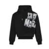 13De Marzo Paint Spraying Hoodie Black - Image 2