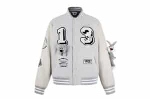 13De Marzo x Looney Tunes Bugs Bunny Baseball Jacket Grey
