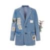 13De Marzo x Looney Tunes Bugs Bunny Splash Denim Suit Blue front view