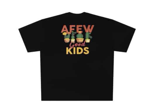 A Few Good Kids Cactus Logo Tee Black back view