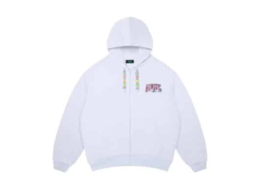 A Few Good Kids Candy Logo Zip Hoodie White