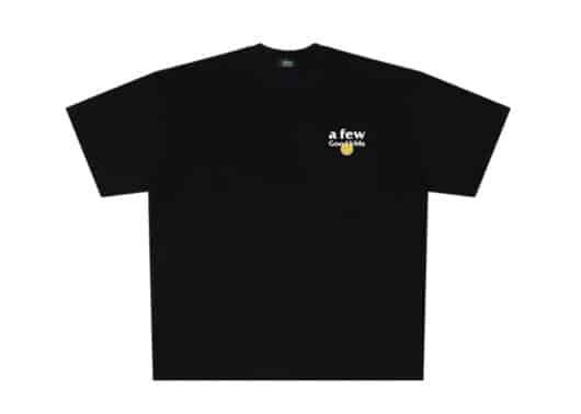 A Few Good Kids Smiley Face Logo Tee Black front view