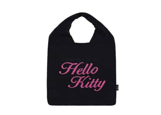 ADLV Sanrio Hello Kitty Knit Bag Black - Image 2