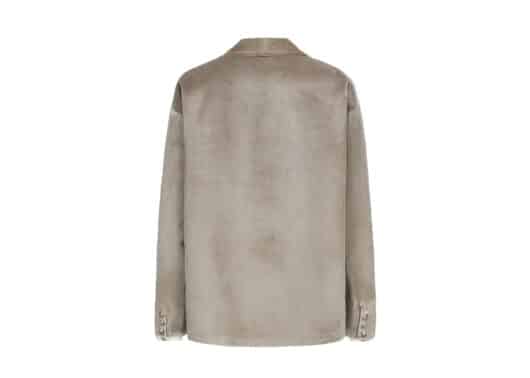 Galliano Landor Velvet Kimono Jacket Desert Brown - Image 2